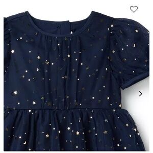 Janie and Jack Midnight Blue Dress with Stars